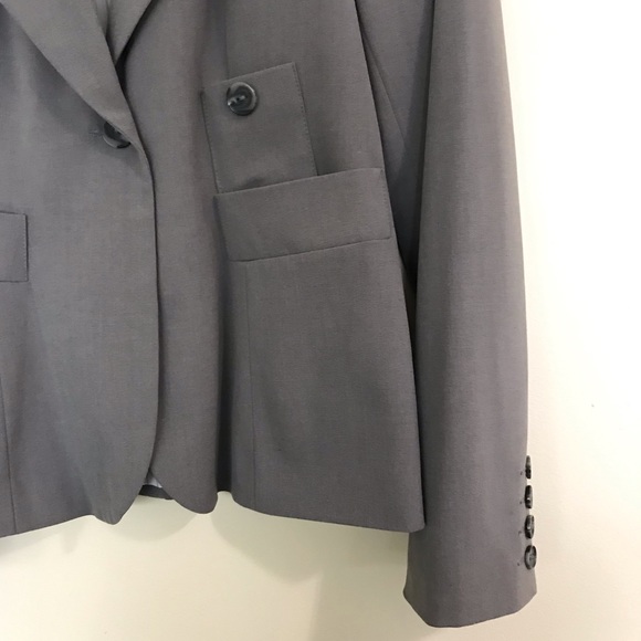 Tobias Single Button Blazer | Grey Office Career Wear Blazer - Picture 4 of 12